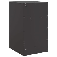 Produktbild för Sängskåp 2 st svart 34,5x39x62 cm stål