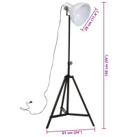 Produktbild för Golvlampa 25 W vit 61x61x90/150 cm E27