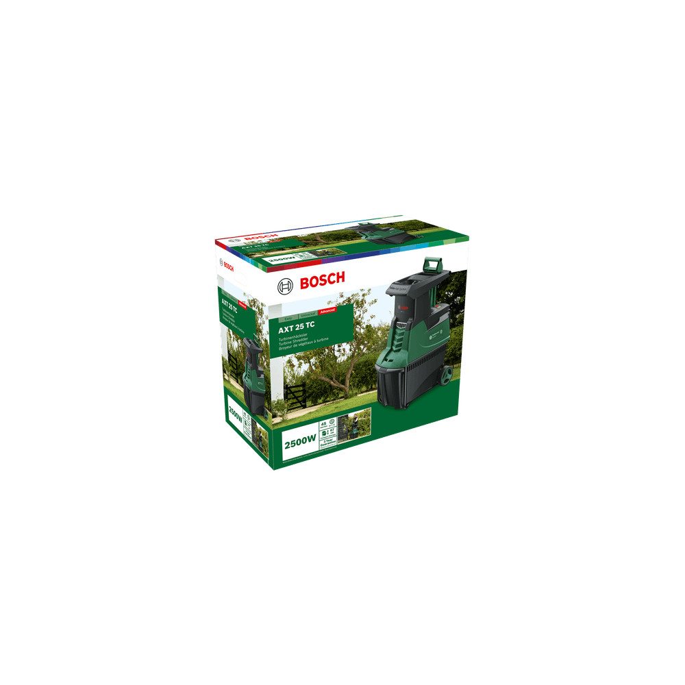 Produktbild för Bosch AXT 25 TC trädgårdskompostkvarnar 2500 W 53 l Turbin