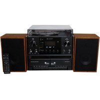 Produktbild för Stereo music centre MCD5600 with DAB+/FM radio, CD/MP3, turntable, double cassette, USB, Bluetooth