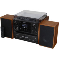 Produktbild för Stereo music centre MCD5600 with DAB+/FM radio, CD/MP3, turntable, double cassette, USB, Bluetooth