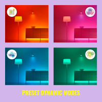 Produktbild för WiFi Light Bar RGB 2-pack