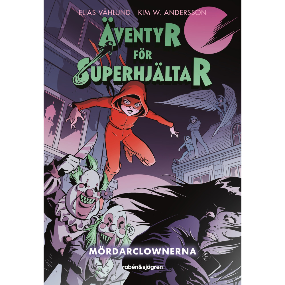 Produktbild för Äventyr för superhjältar. Mördarclownerna (inbunden)