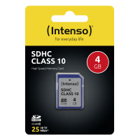 Produktbild för Intenso 4GB SDHC Klass 10