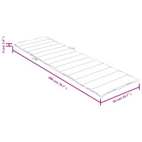 Produktbild för Solsängsdyna melerad röd 200x50x4 cm tyg