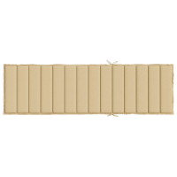 Produktbild för Solsängsdyna melerad beige 200x60x4 cm tyg