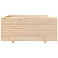 Produktbild för Odlingslåda 110x110x49,5 cm massivt furuträ