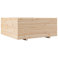 Produktbild för Odlingslåda 110x110x49,5 cm massivt furuträ