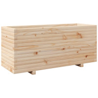 Produktbild för Odlingslåda 110x40x49,5 cm massivt furuträ