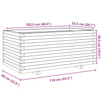 Produktbild för Odlingslåda 110x60x49,5 cm impregnerat furu