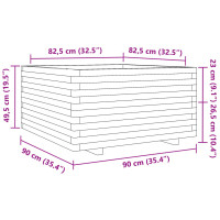 Produktbild för Odlingslåda 90x90x49,5 cm impregnerat furu