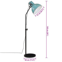 Produktbild för Golvlampa 25 W nött blå 30x30x90-150 cm E27