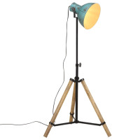 Produktbild för Golvlampa 25 W nött blå 75x75x90-150 cm E27