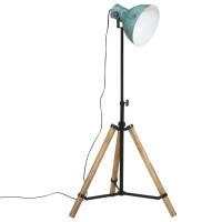 Produktbild för Golvlampa 25 W nött blå 75x75x90-150 cm E27