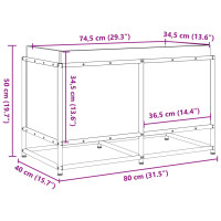 Produktbild för Odlingslåda 80x40x50 cm massivt douglasträ