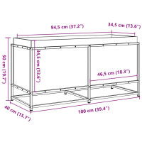 Produktbild för Odlingslåda 100x40x50 cm massiv furu