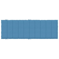 Produktbild för Solsängsdyna melerad blå 186x58x3 cm tyg