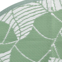 Produktbild för Utomhusmatta grön Ø200 cm PP