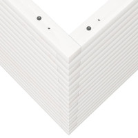 Produktbild för Odlingslåda 80x80x68,5 cm vit massiv furu
