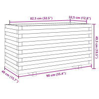 Produktbild för Odlingslåda 90x40x49,5 cm impregnerat furu