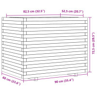 Produktbild för Odlingslåda 90x60x72,5 cm impregnerat furu