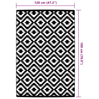 Produktbild för Utomhusmatta ARAKIL grå 120x180 cm PP