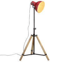 Produktbild för Golvlampa 25 W nött röd 75x75x90-150 cm E27