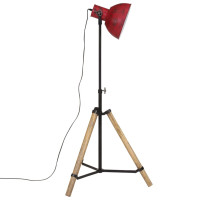 Produktbild för Golvlampa 25 W nött röd 75x75x90-150 cm E27