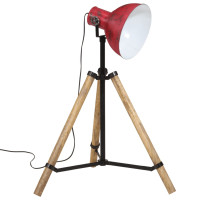 Produktbild för Golvlampa 25 W nött röd 75x75x90-150 cm E27