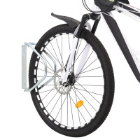 Produktbild för Cykelställ väggmonterat 2 st galvaniserat stål