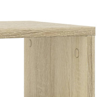 Produktbild för Sidobord med hjul sonoma-ek 50x30x55,5 cm konstruerat trä
