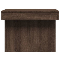 Produktbild för Soffbord brun ek 80x55x40 cm konstruerat trä