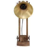 Produktbild för Skrivbordslampa 25 W antik mässing 23x13x52 cm E27