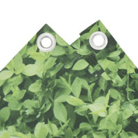 Produktbild för Insynsskydd för trädgården växtmotiv grön 1000x75 cm PVC