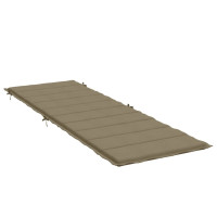 Produktbild för Solsängsdyna melerad taupe 186x58x3 cm tyg