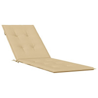 Produktbild för Solsängsdyna melerad beige (75+105)x50x3 cm tyg