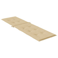 Produktbild för Solsängsdyna melerad beige (75+105)x50x3 cm tyg