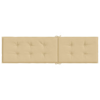 Produktbild för Solsängsdyna melerad beige (75+105)x50x3 cm tyg