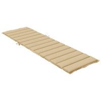 Produktbild för Solsängsdyna melerad beige 200x50x4 cm tyg