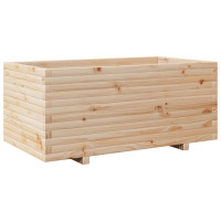 Produktbild för Odlingslåda 110x60x49,5 cm massivt furuträ