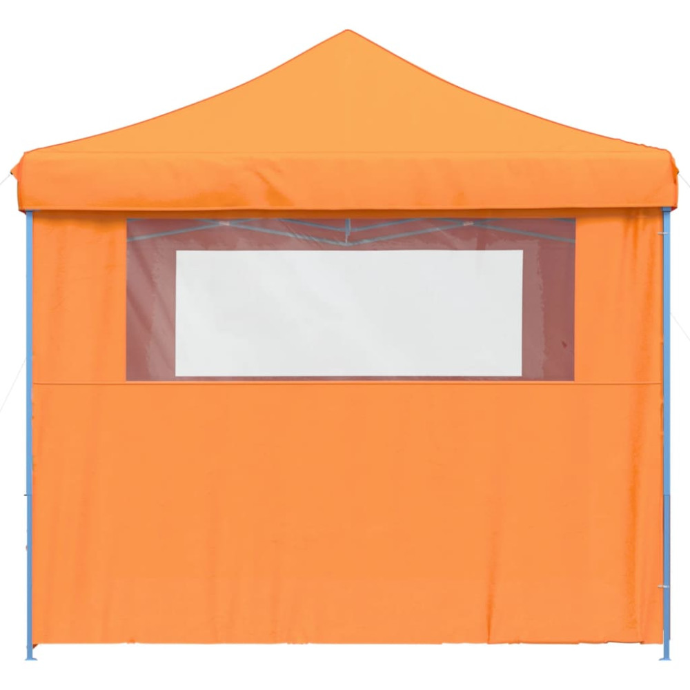 Produktbild för Pop-Up hopfällbart partytält med 4 sidoväggar ORANGE