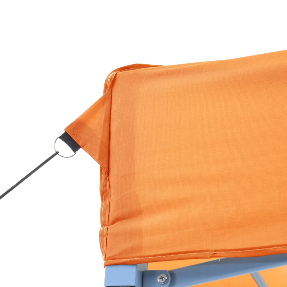 Produktbild för Pop-Up hopfällbart partytält med 2 sidoväggar ORANGE