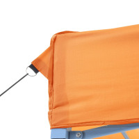 Produktbild för Pop-Up hopfällbart partytält med 2 sidoväggar ORANGE