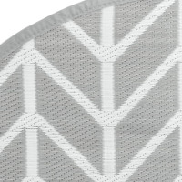 Produktbild för Utomhusmatta grå Ø160 cm PP