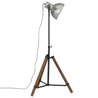 Produktbild för Golvlampa 25 W vintage silver 75x75x90-150 cm E27