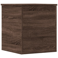 Produktbild för Förvaringslåda brun ek 40x42x46 cm konstruerat trä