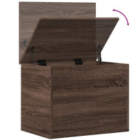 Produktbild för Förvaringslåda brun ek 60x42x46 cm konstruerat trä