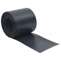 Produktbild för Insynsskydd för trädgården 10 st PVC 252,5x19 cm svart