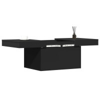 Produktbild för Soffbord svart 80x55x40 cm konstruerat trä