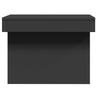 Produktbild för Soffbord svart 80x55x40 cm konstruerat trä